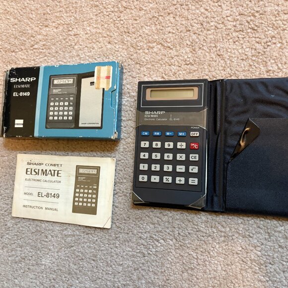 Calculators - Lot of 2 Sharp EL-8149 & Radio Shack EC-234 - Picture 5 of 6